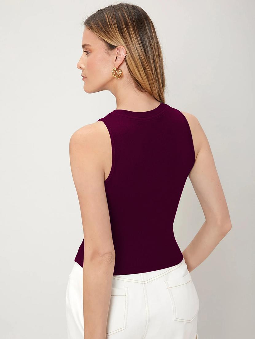 women pack of 2 solid sleeveless tank top - 21976773 - Standard Image - 4