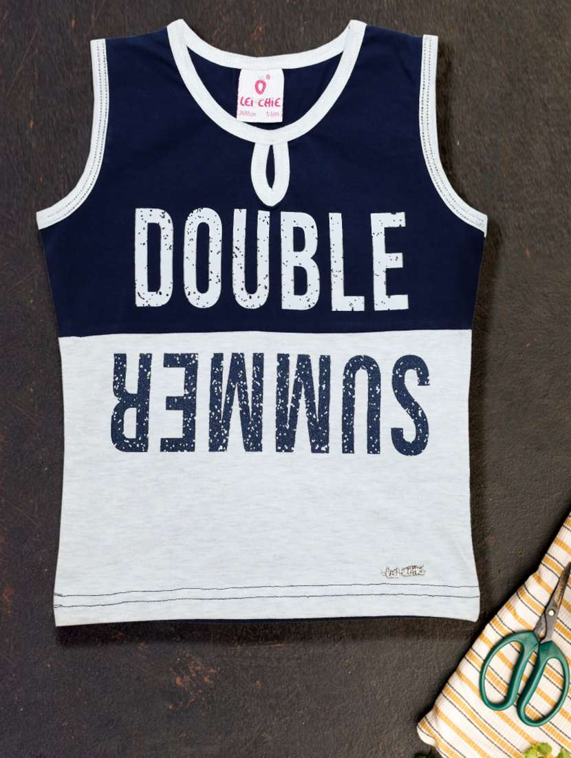 girls color blocked sleeveless tee - 21976925 - Standard Image - 4