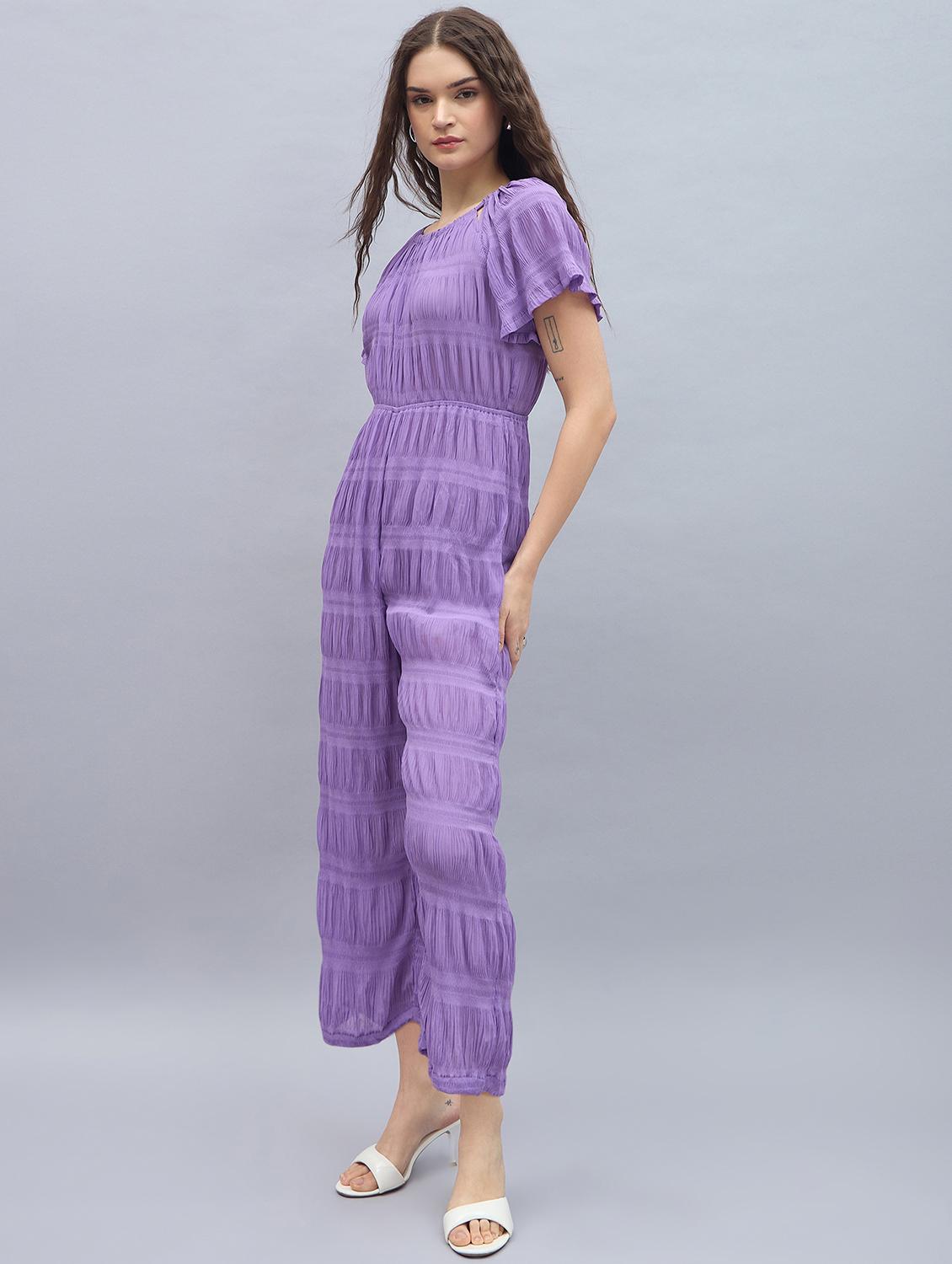 women lavender solid full length  jumpsuit - 21976949 -  Standard Image - 1