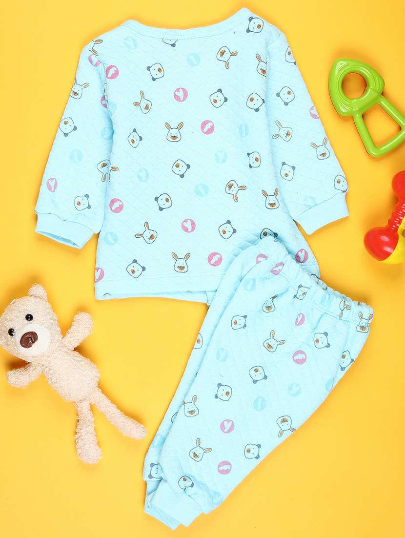 girls printed long sleeve winterwear full length set - 21977172 -  Standard Image - 1