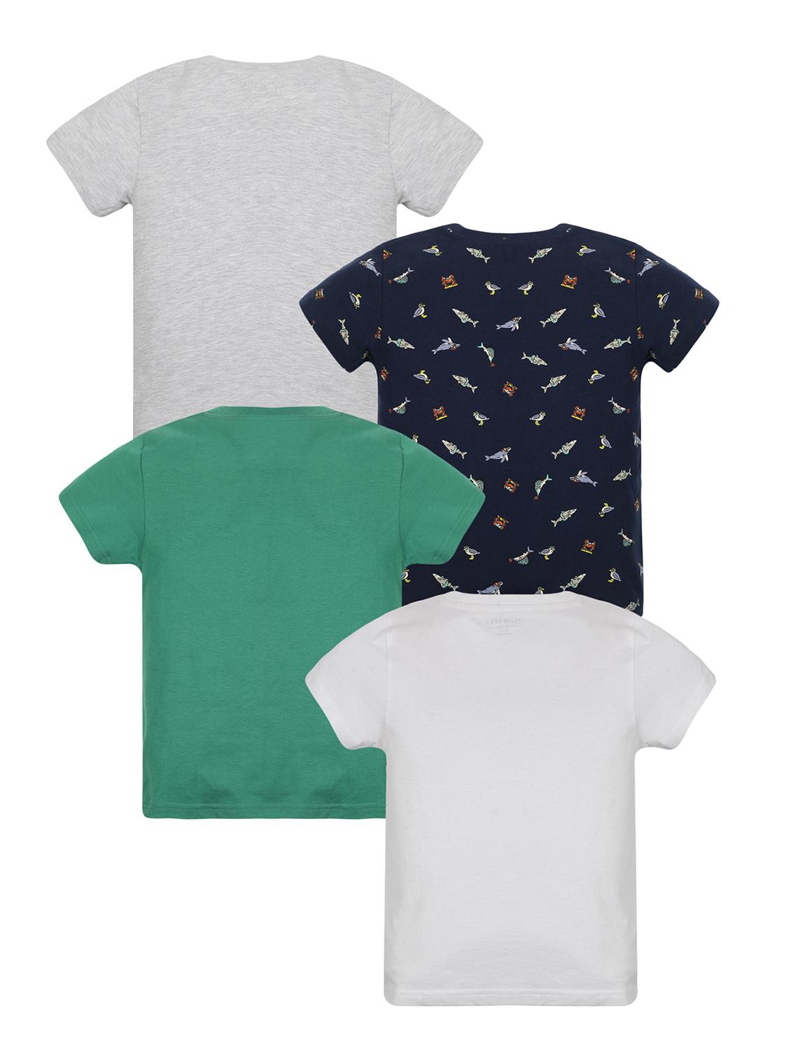 boys pack of 4 printed round neck t-shirt - 21977239 - Standard Image - 1