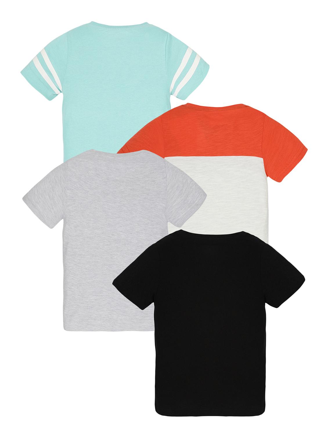 boys pack of 4 printed round neck t-shirt - 21977240 -  Standard Image - 1