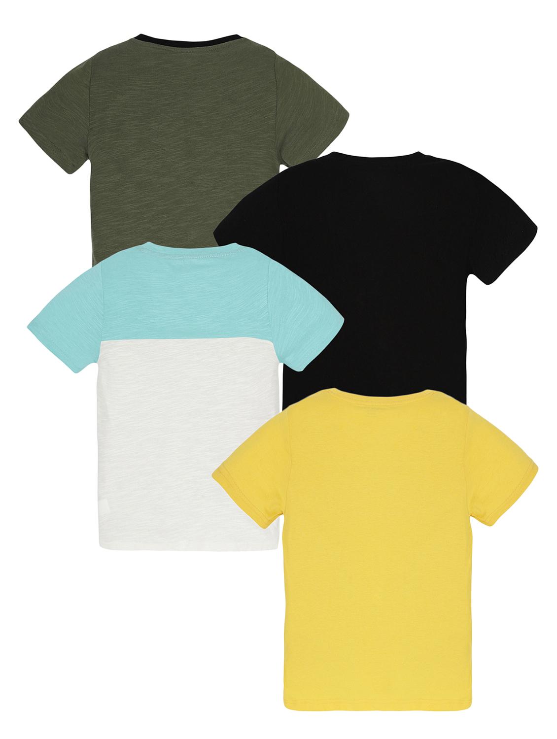 boys pack of 4 printed round neck t-shirt - 21977241 -  Standard Image - 1