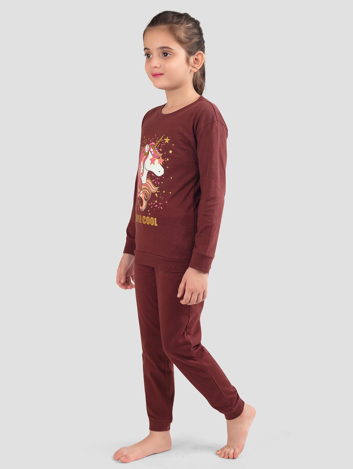 girls printed long sleeve full length set - 21977252 -  Standard Image - 1