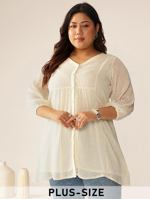 women plus size self designed a-line tunic - 21977283 -  Standard Image - 0