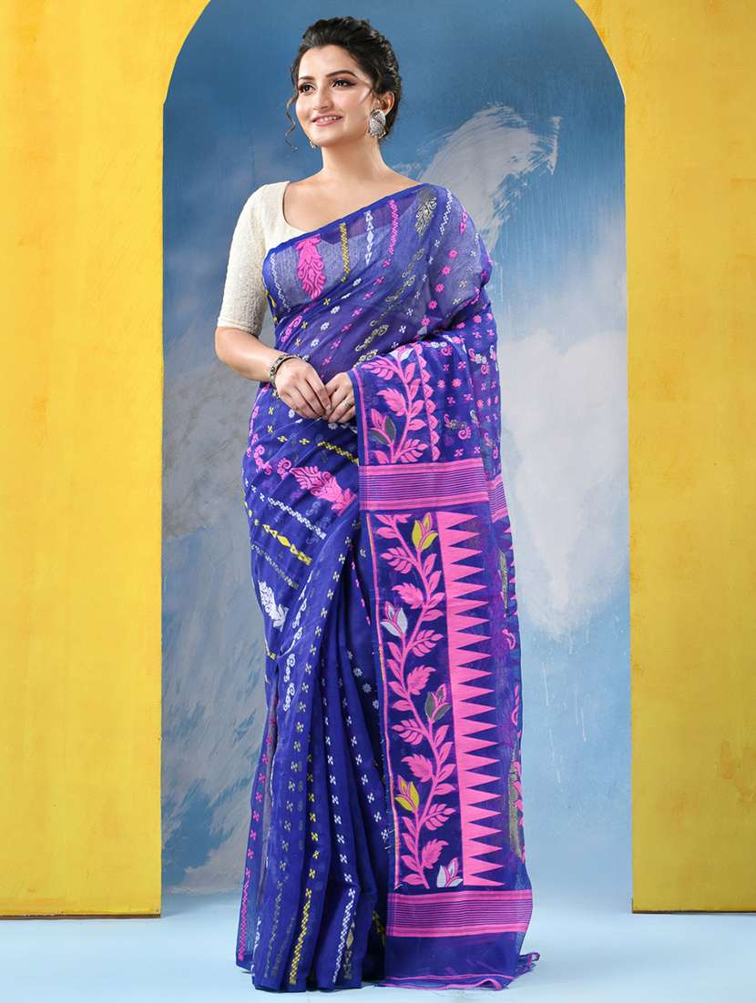 women self design jamdani saree - 21977338 -  Standard Image - 1