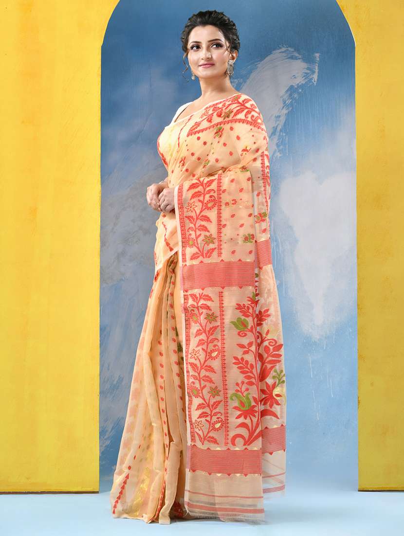 women self design jamdani saree - 21977340 -  Standard Image - 1