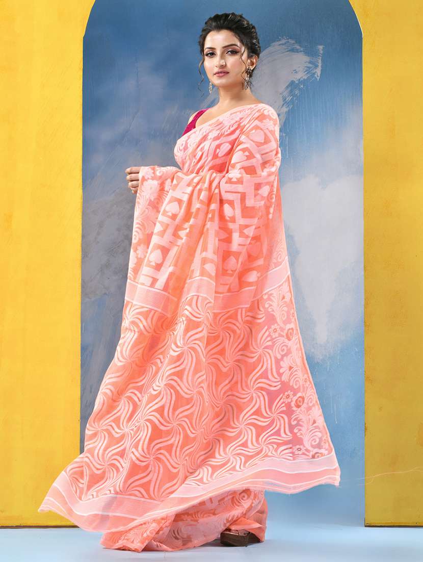 women self design jamdani saree - 21977344 -  Standard Image - 1