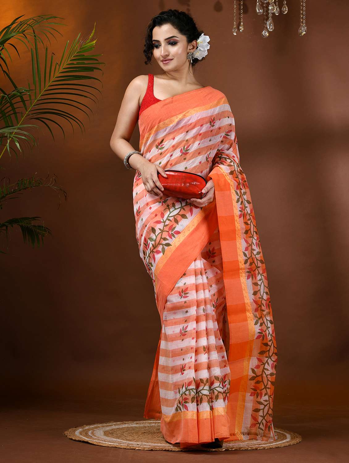 women printed handloom saree - 21977362 -  Standard Image - 1