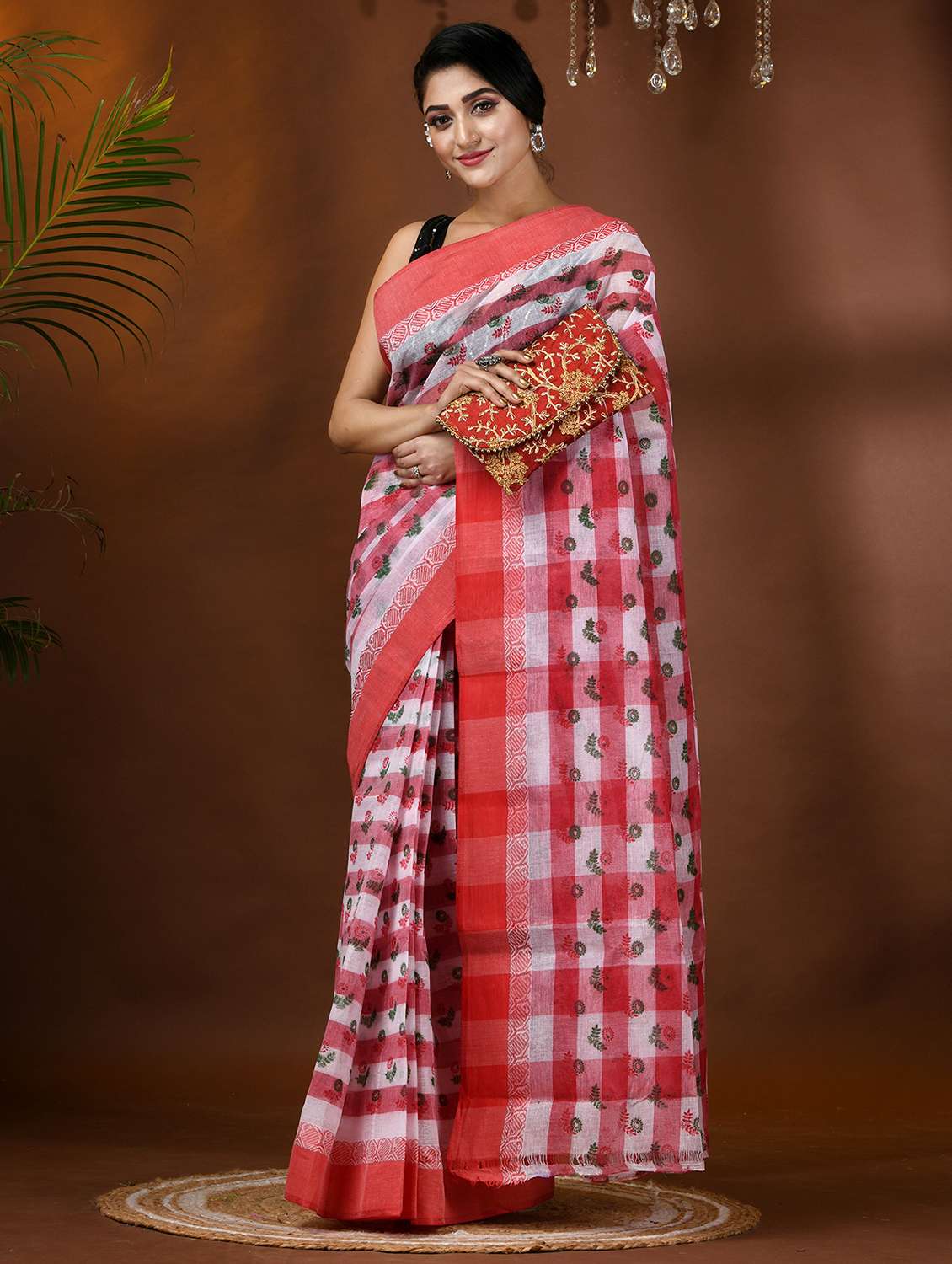 women printed handloom saree - 21977377 -  Standard Image - 1