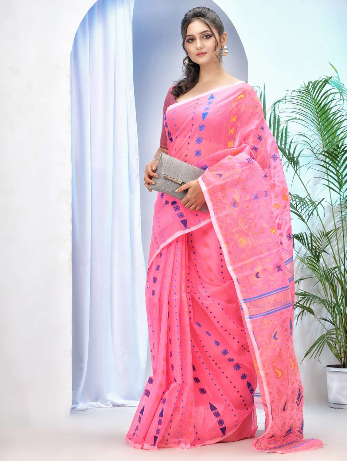 women self design jamdani saree - 21977383 -  Standard Image - 1