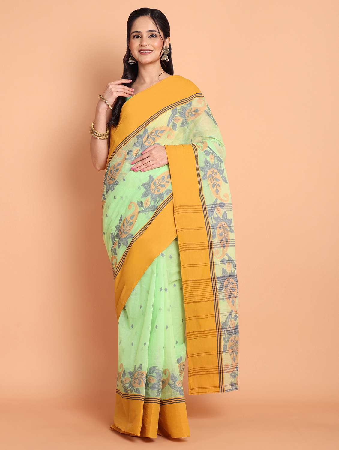 women self design handloom saree - 21977433 - Standard Image - 1