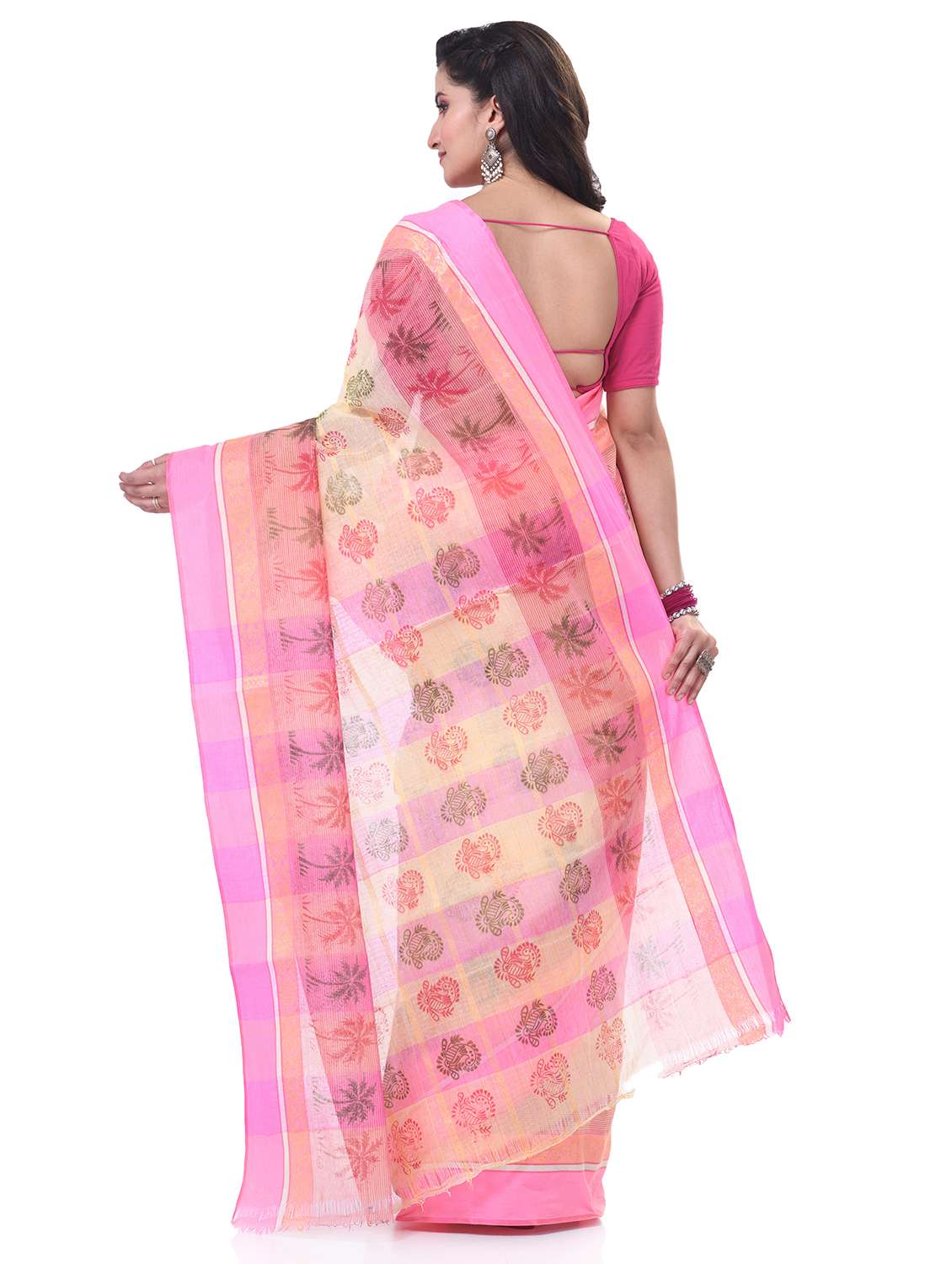 women printed handloom saree - 21977440 -  Standard Image - 1