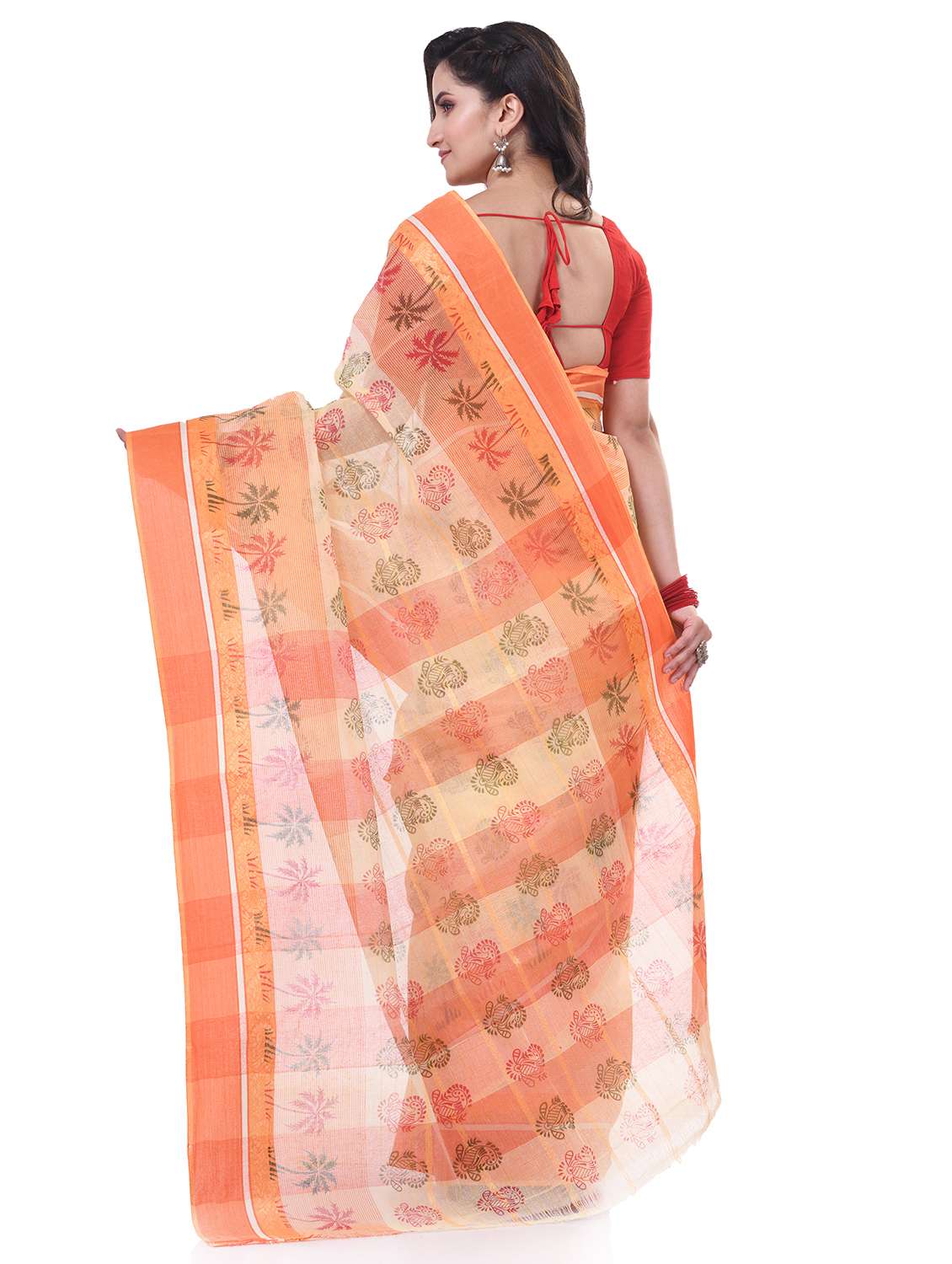 women printed handloom saree - 21977441 -  Standard Image - 1