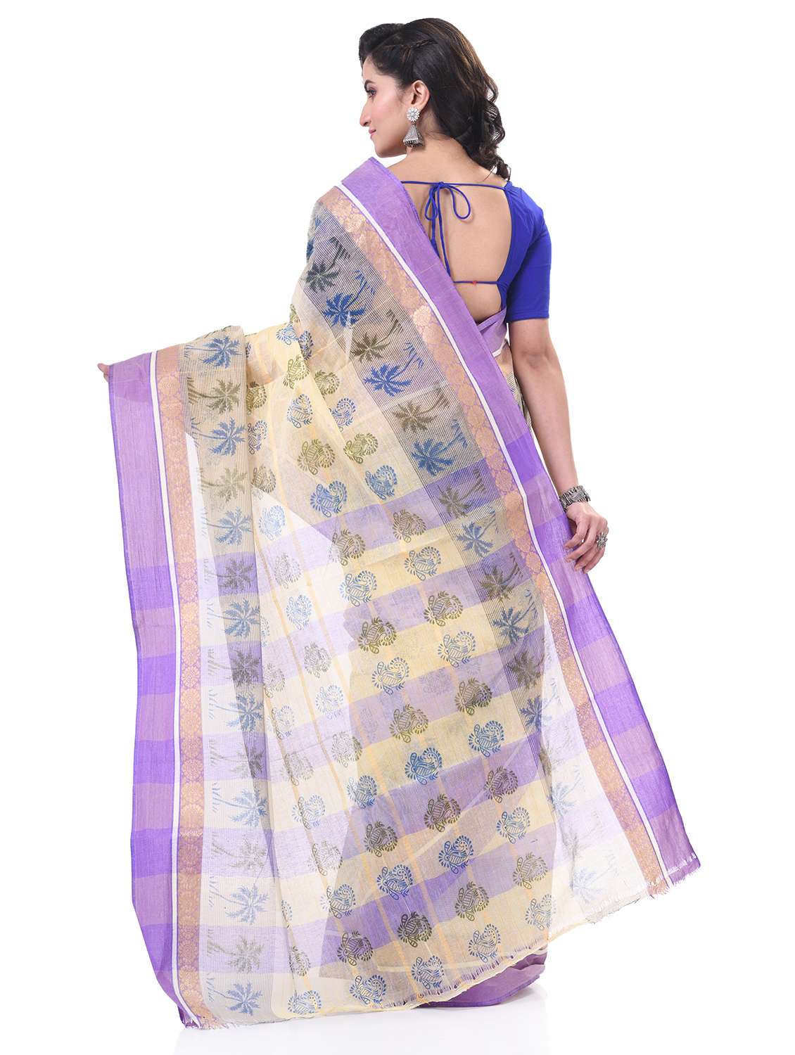 women printed handloom saree - 21977442 -  Standard Image - 1