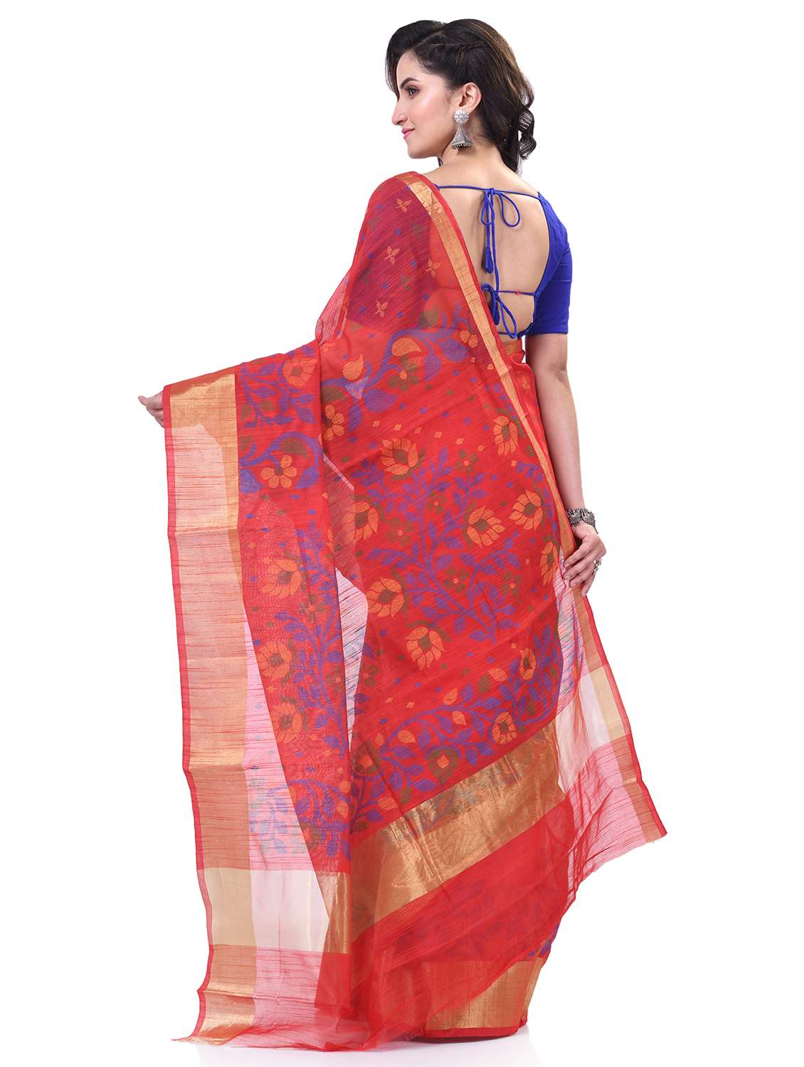 women self design bordered saree with blouse - 21977451 -  Standard Image - 1
