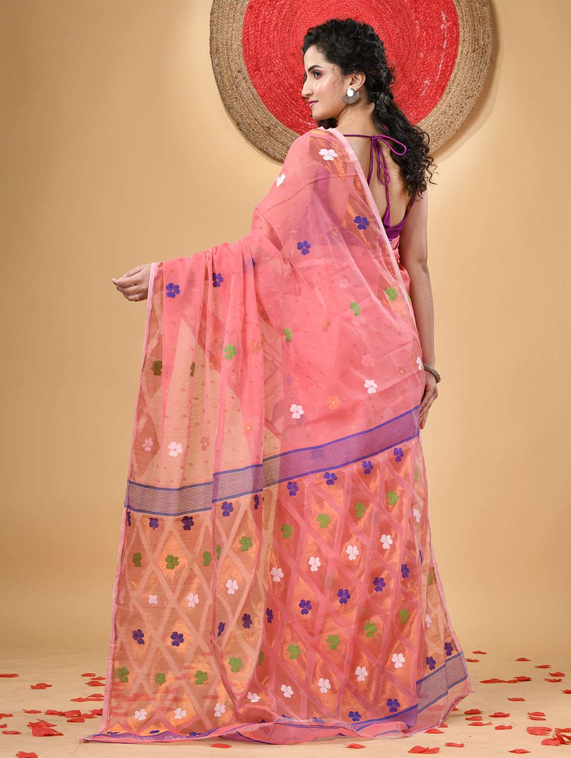 women self design jamdani saree - 21977469 -  Standard Image - 1