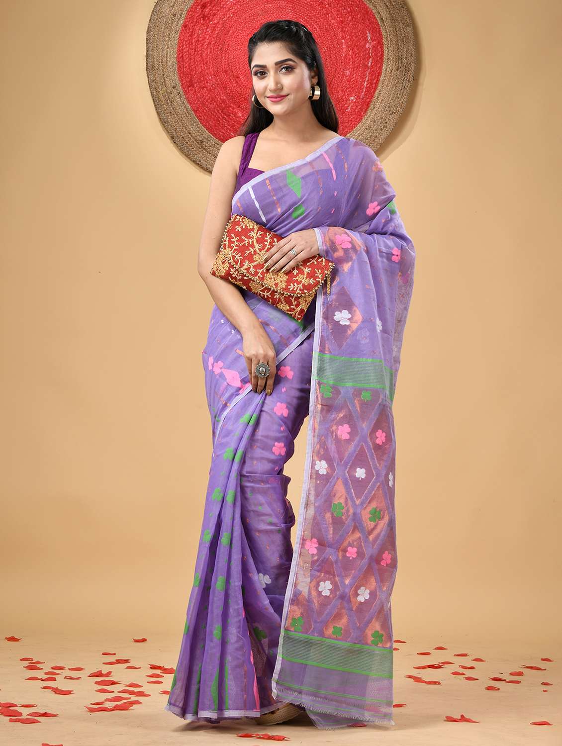 women self design jamdani saree - 21977471 -  Standard Image - 1