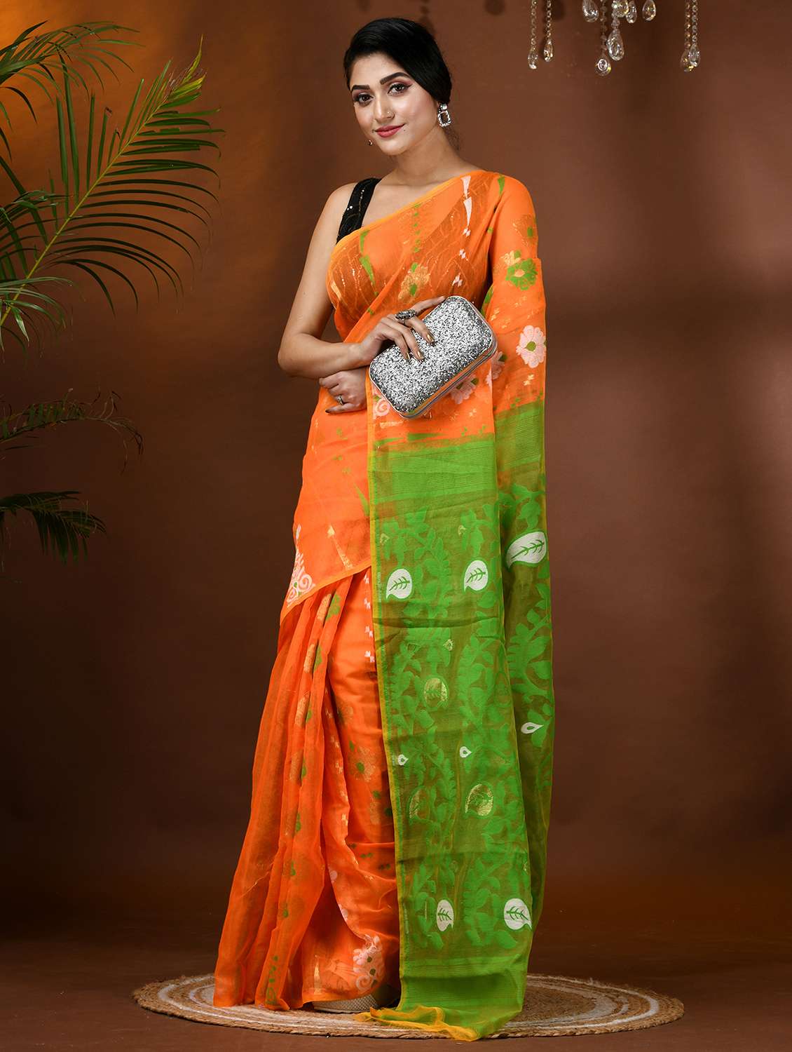women self design jamdani saree - 21977482 -  Standard Image - 1