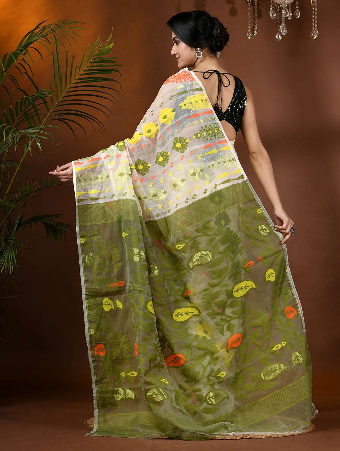 women self design jamdani saree - 21977484 - Standard Image - 1