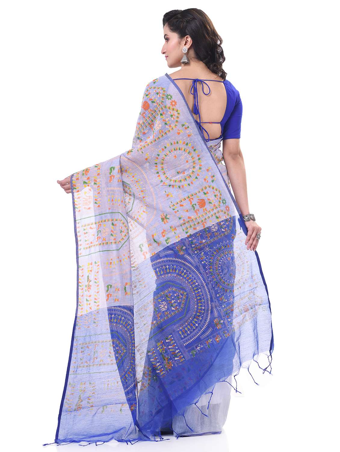 women warli printed saree with blouse - 21977500 -  Standard Image - 1
