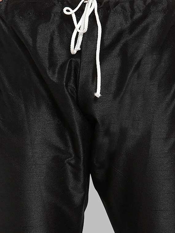 men pack of 2 solid mandarin neck kurta pyjama ethnic wear set - 21977730 -  Standard Image - 4