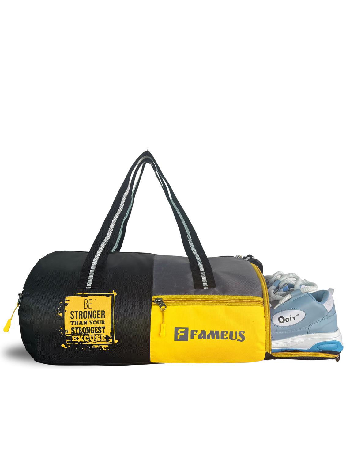 polyester gym sports duffle travel bag - 21977930 - Standard Image - 4