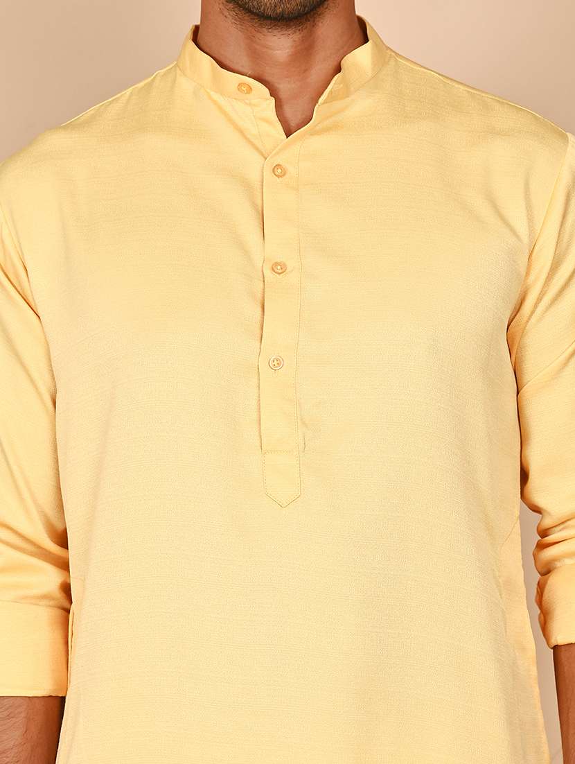 men mandarin neck kurta pyjama ethnic wear set - 21977934 -  Standard Image - 4