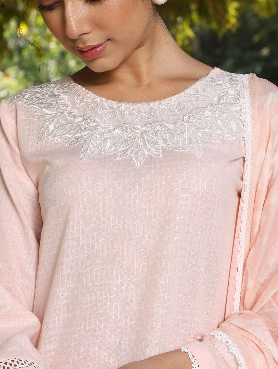 women embroidered long sleeve kurta salwar with dupatta set - 21978018 -  Standard Image - 4