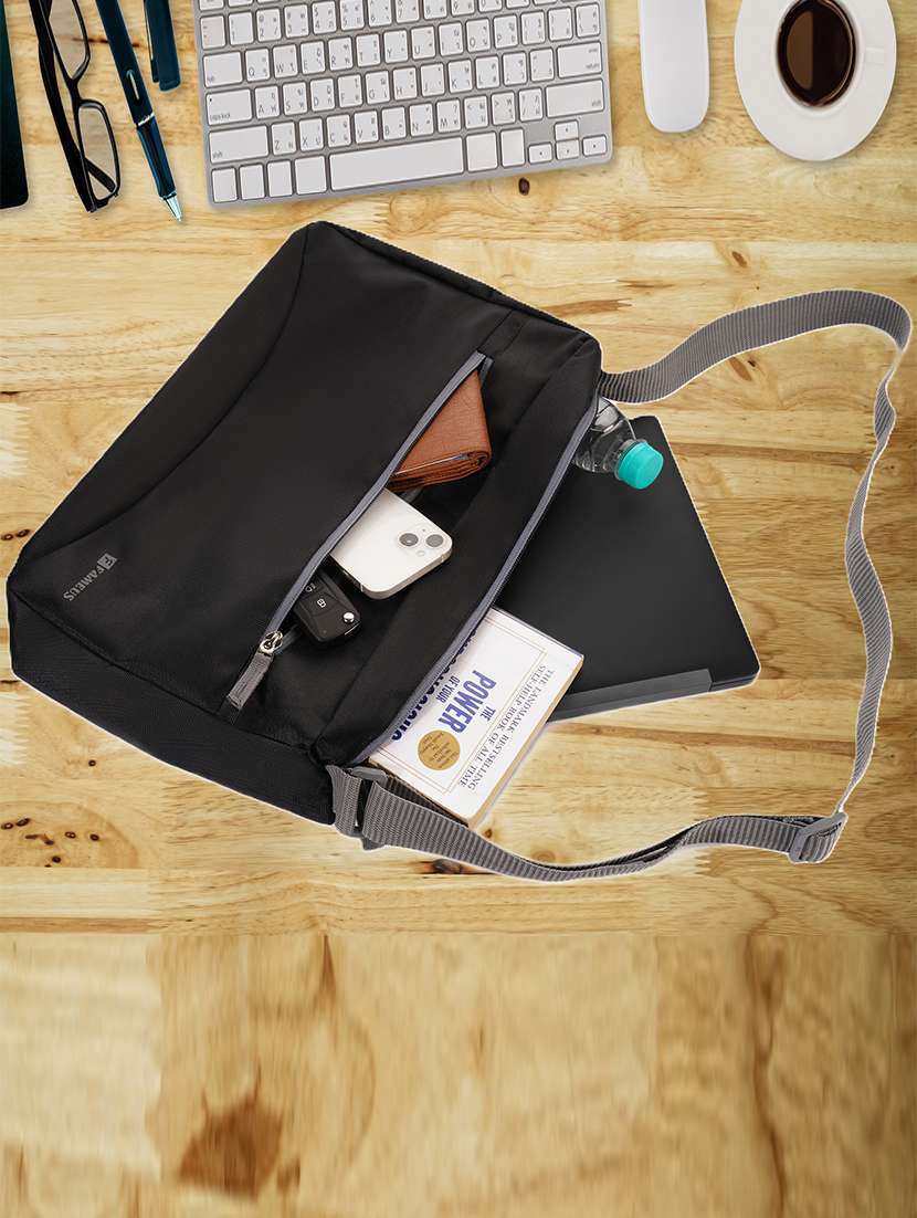 polyester messenger bag crossbody work bag - 21978037 - Standard Image - 4