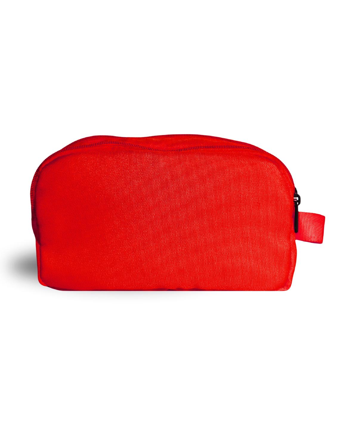 red polyester travel toiletry multipurpose pouch - 21978054 - Standard Image - 1