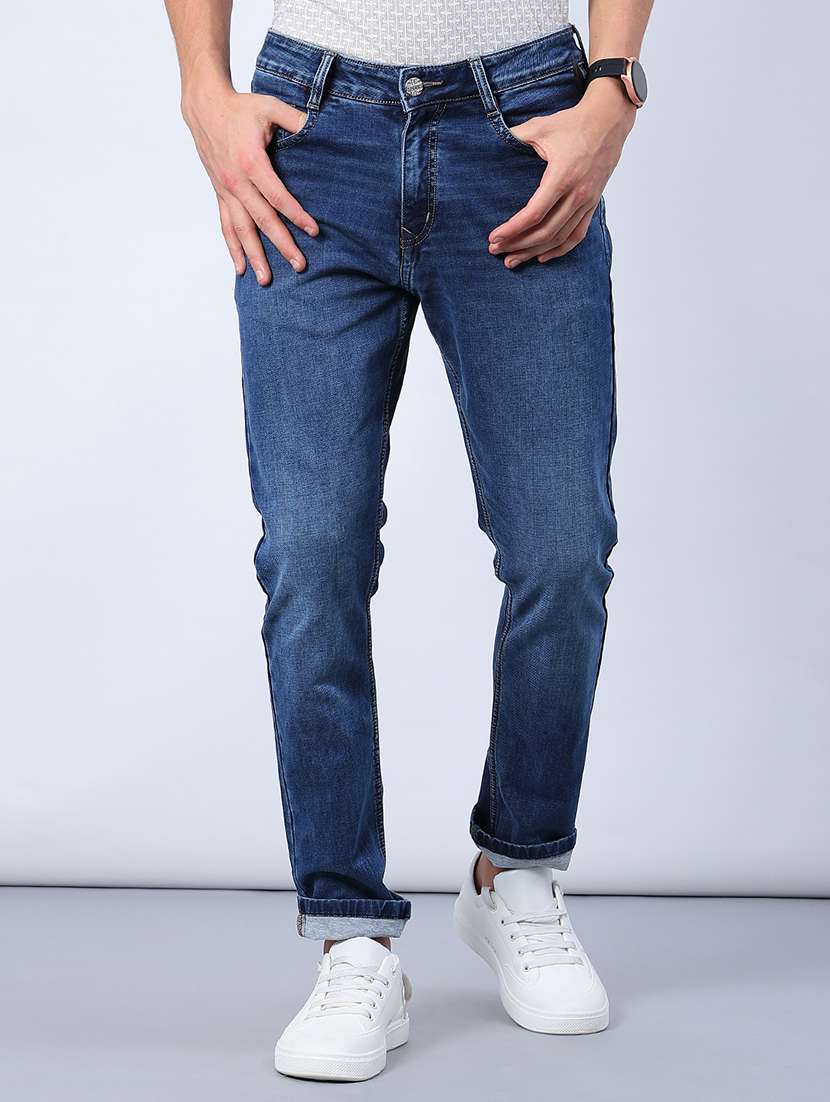 men washed mid rise full length jeans - 21978073 -  Standard Image - 1