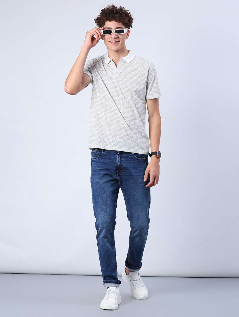men washed mid rise full length jeans - 21978073 -  Standard Image - 4