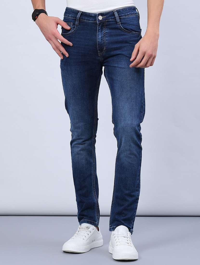 men washed mid rise full length jeans - 21978076 -  Standard Image - 1