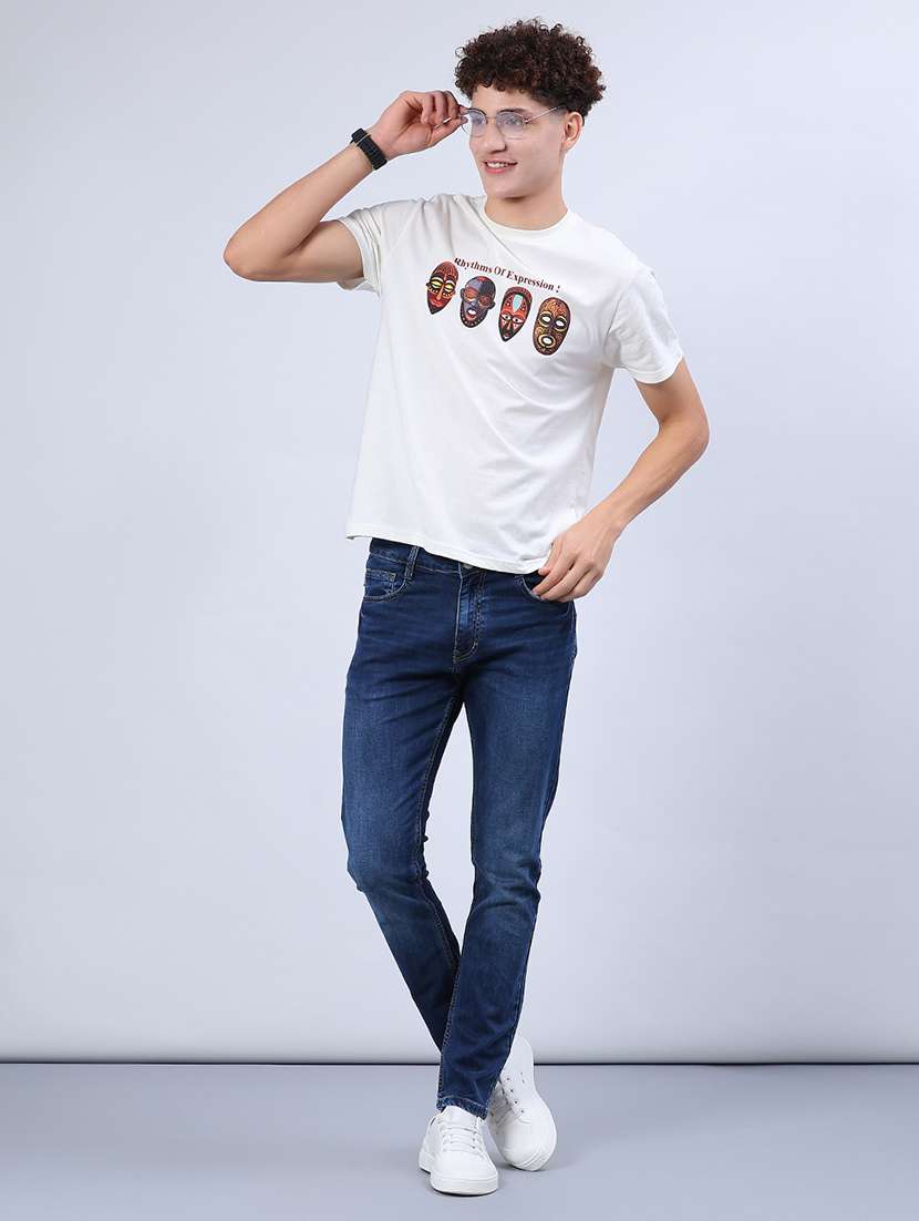 men washed mid rise full length jeans - 21978076 -  Standard Image - 4