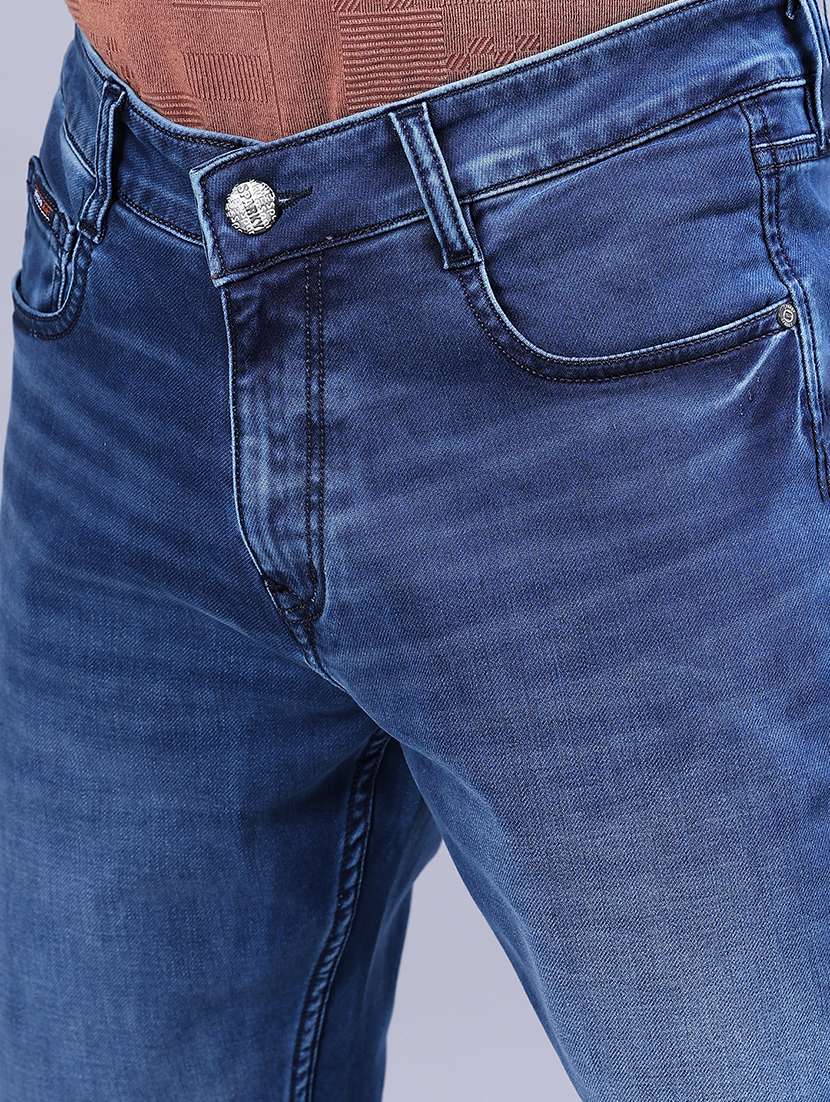 men washed mid rise full length jeans - 21978082 - Standard Image - 4