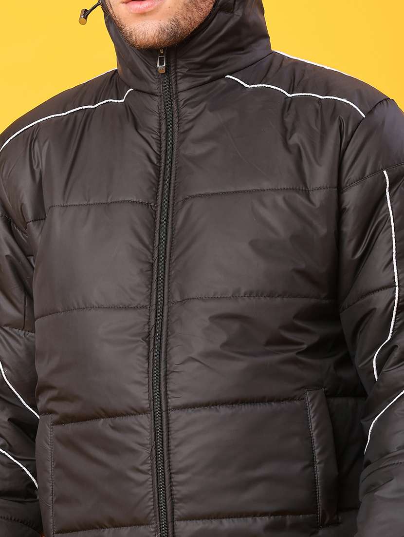 men solid long sleeve puffer jacket - 21978127 -  Standard Image - 4