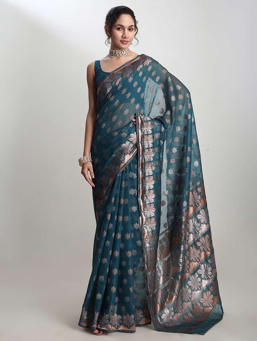 women self design bordered saree with blouse - 21978311 -  Standard Image - 1