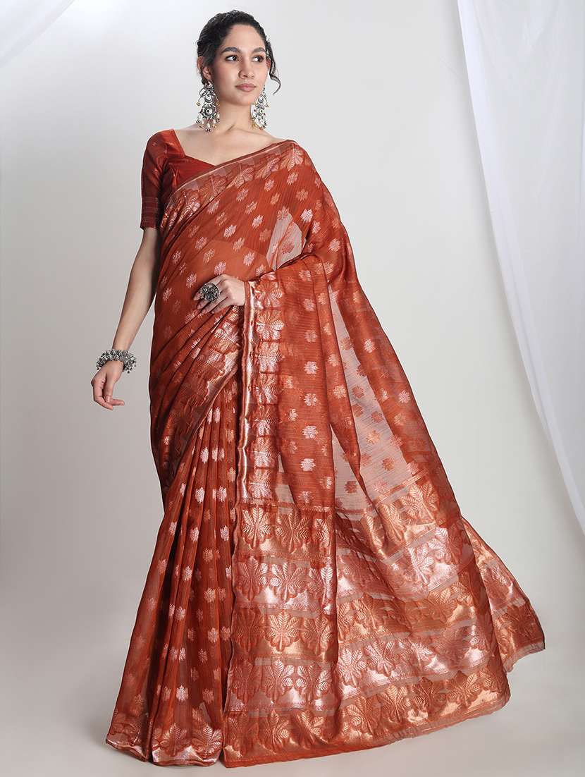 women self design bordered saree with blouse - 21978312 -  Standard Image - 1