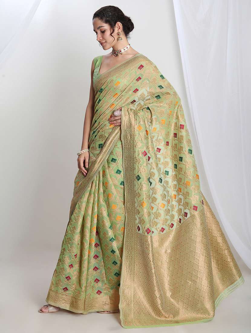 women self design banarasi saree with blouse - 21978315 -  Standard Image - 1