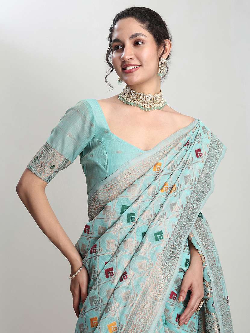 women self design banarasi saree with blouse - 21978316 -  Standard Image - 1