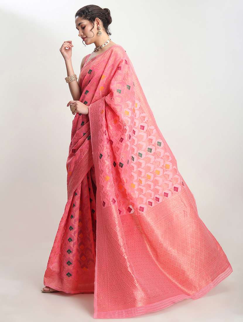 women self design banarasi saree with blouse - 21978317 - Standard Image - 1