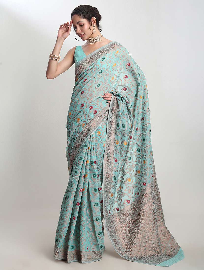 women self design banarasi saree with blouse - 21978319 - Standard Image - 1