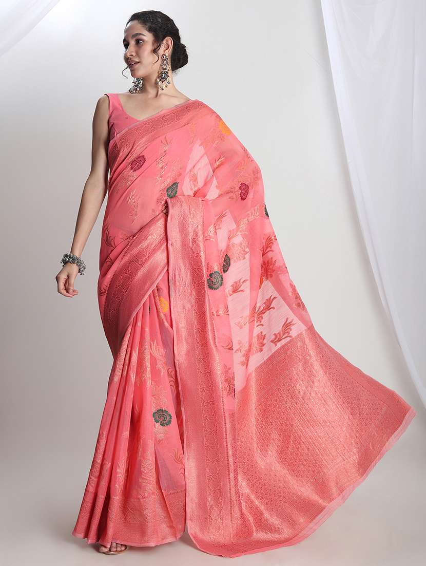 women self design banarasi saree with blouse - 21978320 - Standard Image - 1
