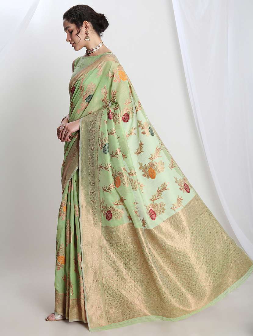 women self design banarasi saree with blouse - 21978322 -  Standard Image - 1