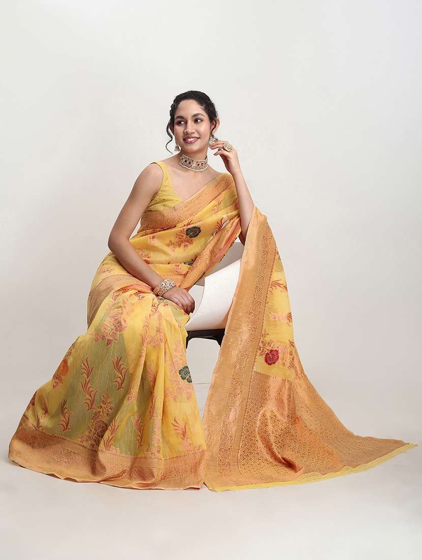 women self design banarasi saree with blouse - 21978323 -  Standard Image - 1