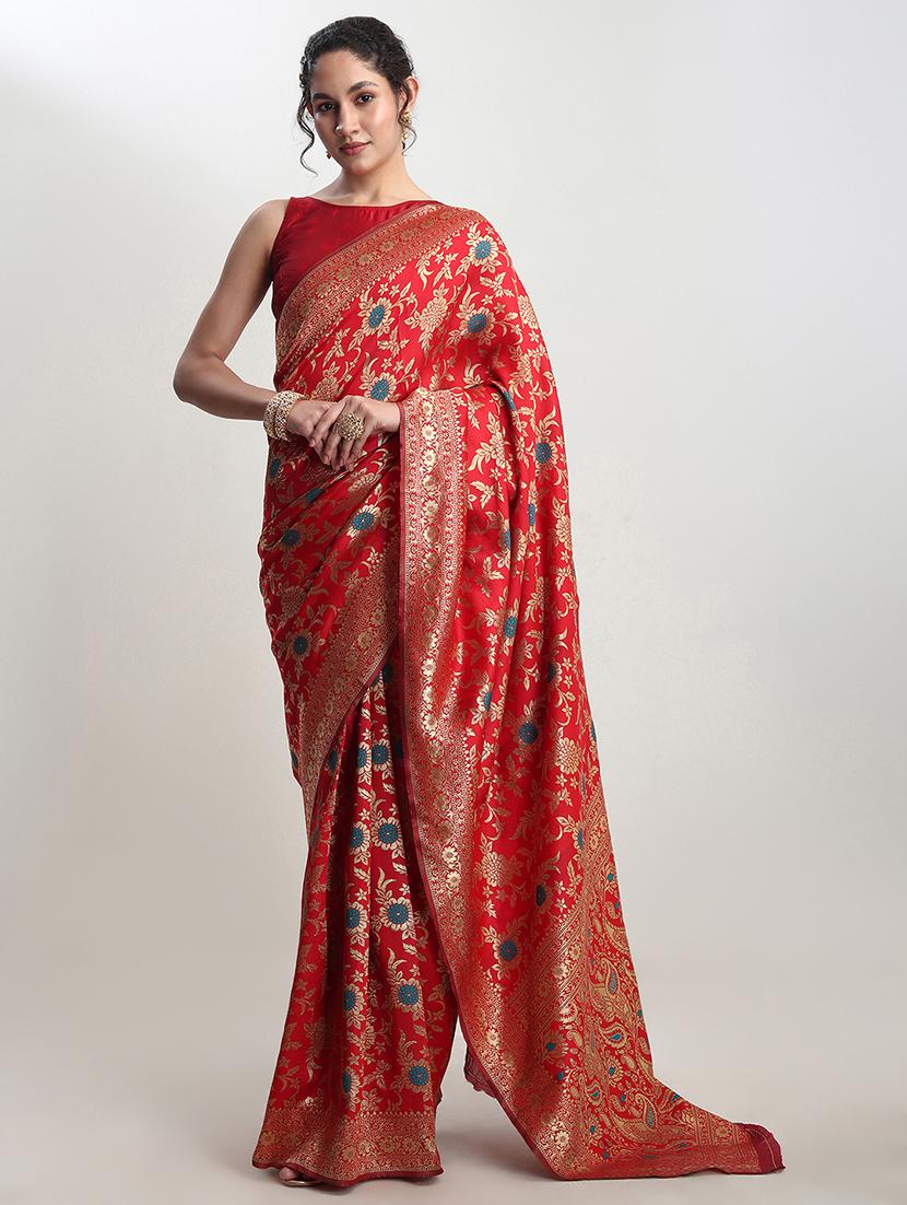 women self design banarasi saree with blouse - 21978327 - Standard Image - 1