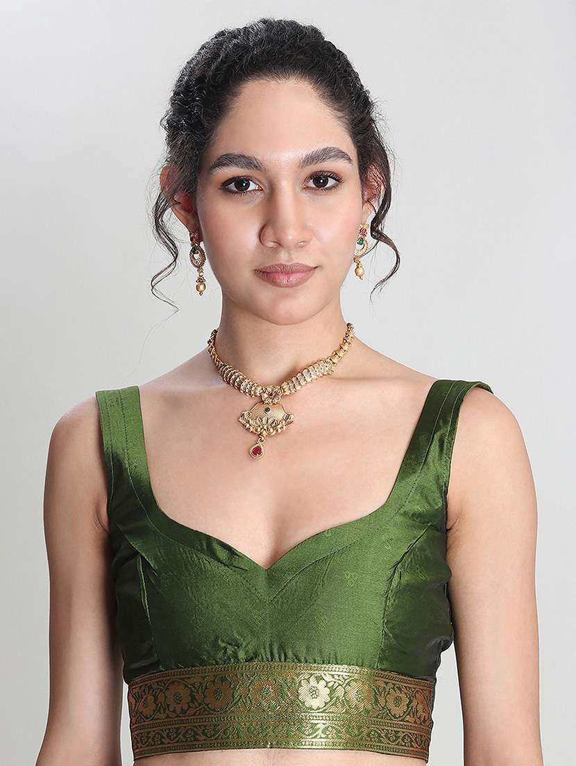 women self design banarasi saree with blouse - 21978329 -  Standard Image - 4