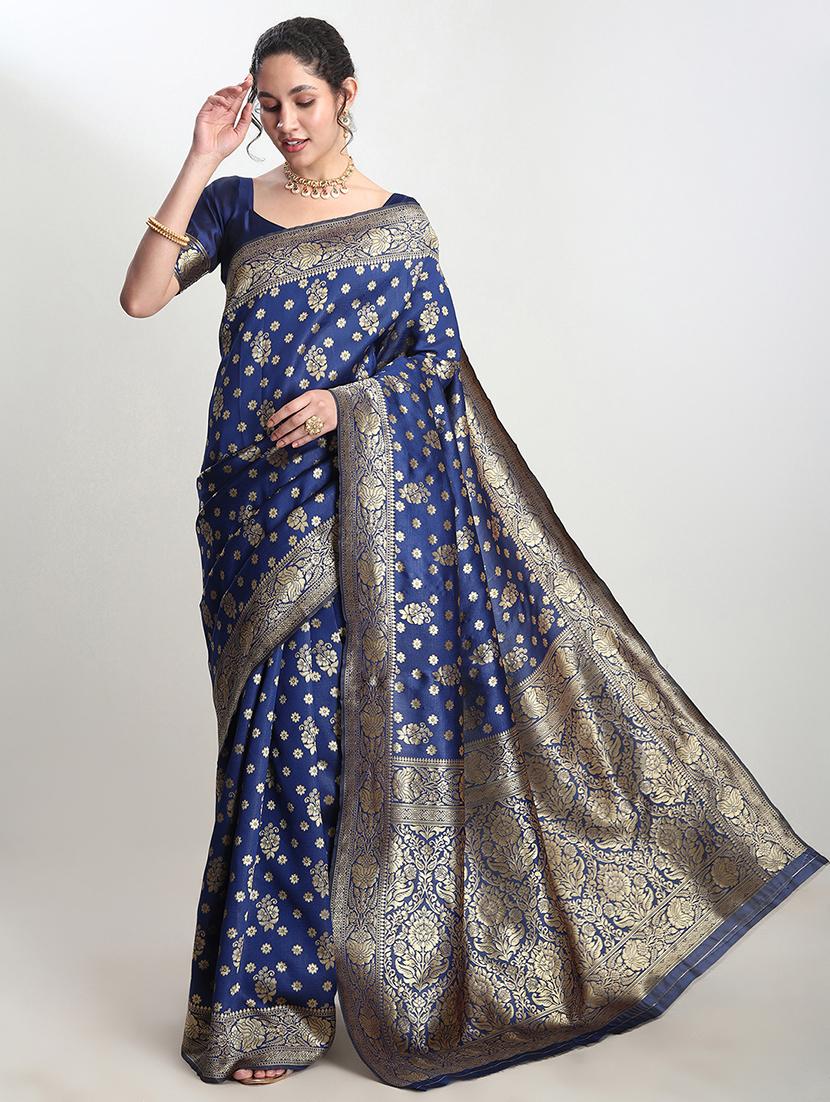 women self design banarasi saree with blouse - 21978330 - Standard Image - 1