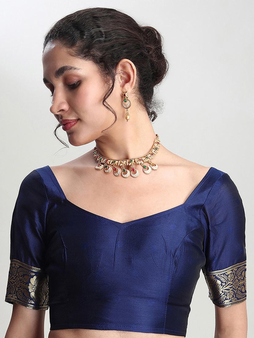 women self design banarasi saree with blouse - 21978330 - Standard Image - 4